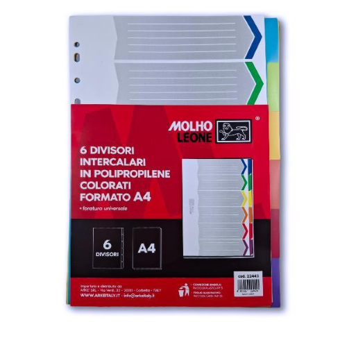 MOLHO LEONE CF36 INTERCAL.POLIP.6 TASTI COLORAT